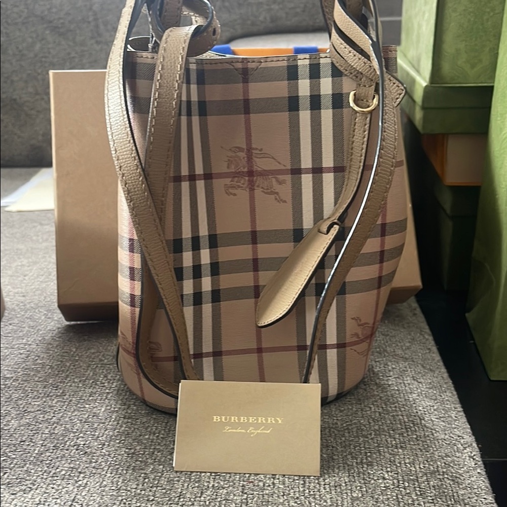 Burberry Tan Plaid Women's Bag